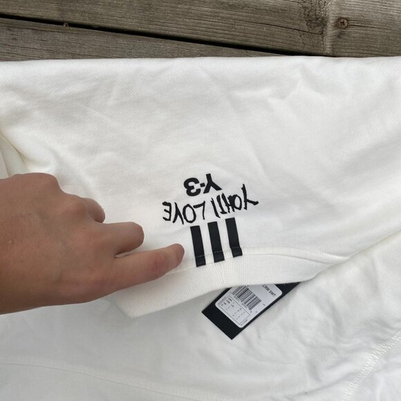 BNWT Adidas X Yohji Yamamoto Y3 Cropped Yohji Love Youth Sweatshirt Large - Picture 4 of 9